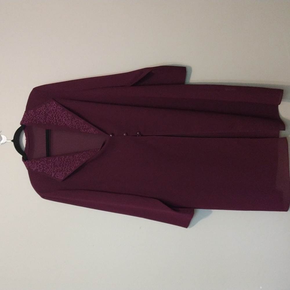 Sheer Burgundy vest